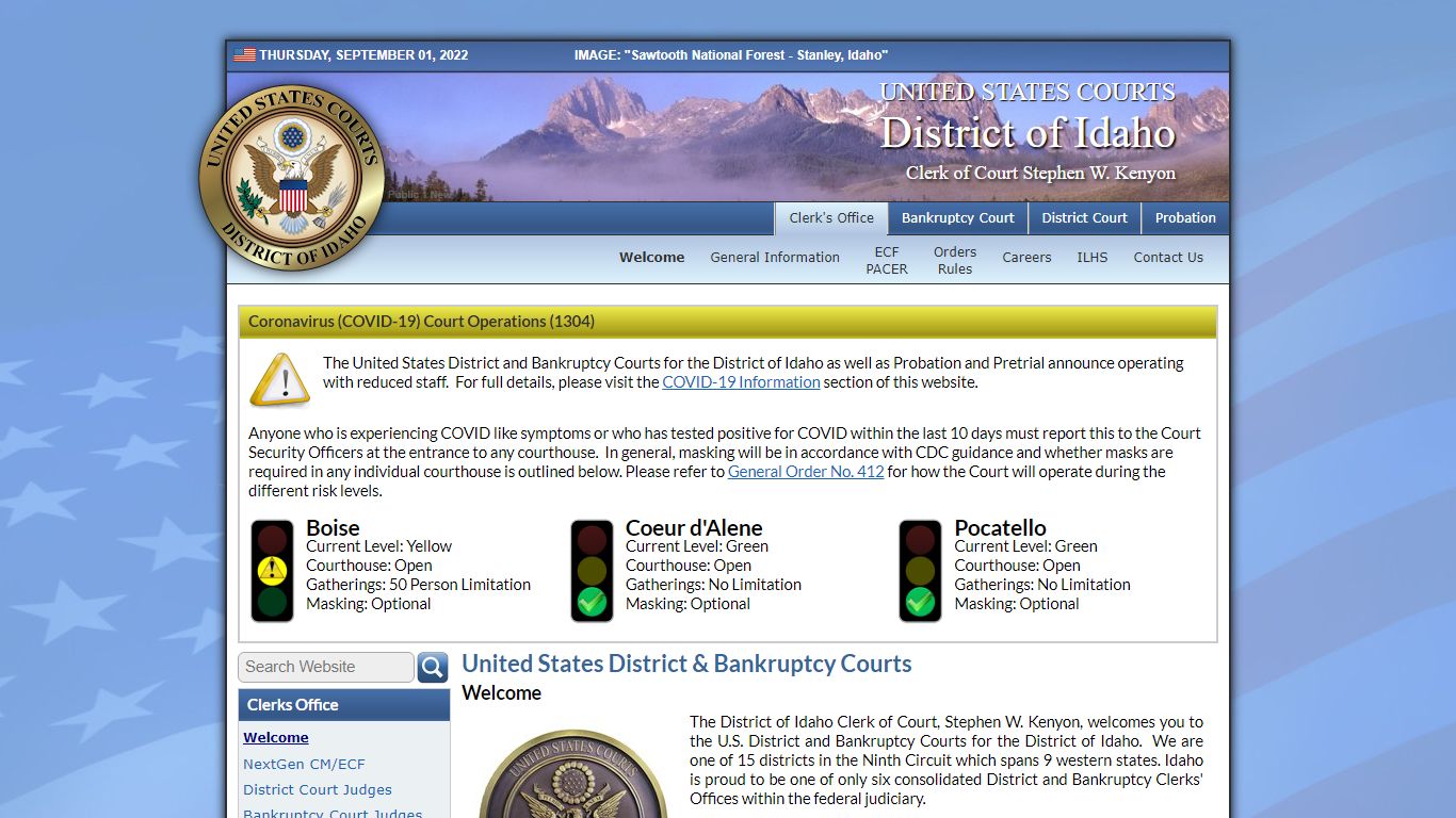 U.S. Courts, District of Idaho